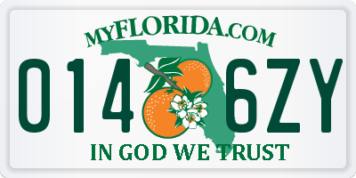 FL license plate 0146ZY