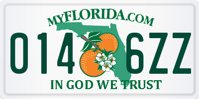 FL license plate 0146ZZ