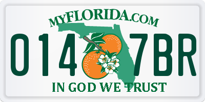 FL license plate 0147BR