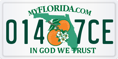 FL license plate 0147CE