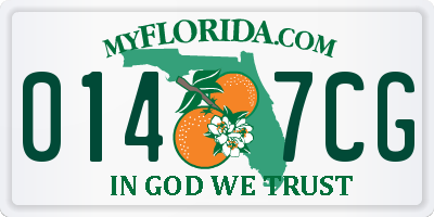 FL license plate 0147CG