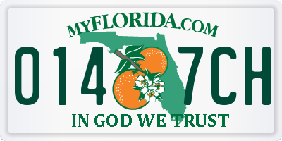 FL license plate 0147CH