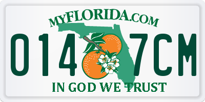 FL license plate 0147CM