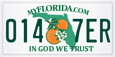 FL license plate 0147ER