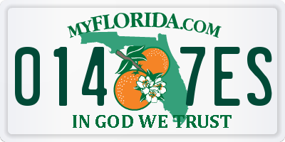 FL license plate 0147ES
