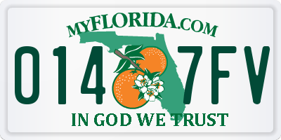 FL license plate 0147FV