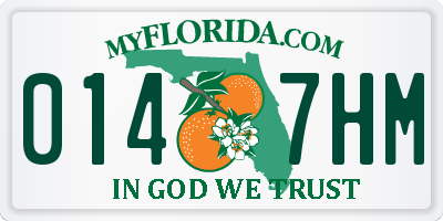 FL license plate 0147HM