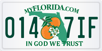 FL license plate 0147IF