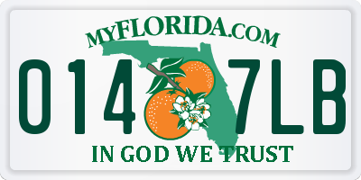 FL license plate 0147LB