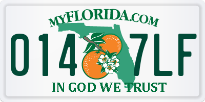 FL license plate 0147LF