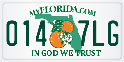FL license plate 0147LG
