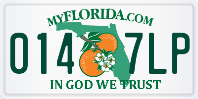 FL license plate 0147LP