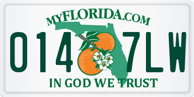 FL license plate 0147LW