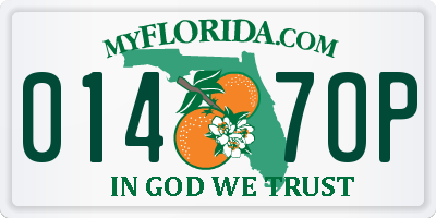 FL license plate 0147OP