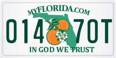 FL license plate 0147OT