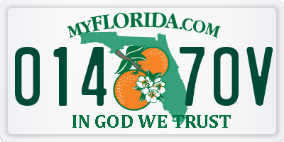 FL license plate 0147OV