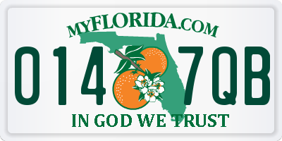 FL license plate 0147QB