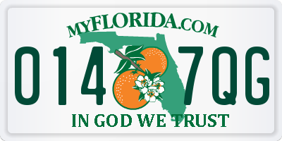 FL license plate 0147QG