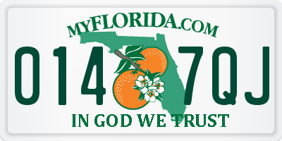 FL license plate 0147QJ