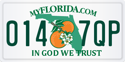 FL license plate 0147QP