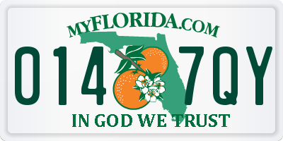 FL license plate 0147QY