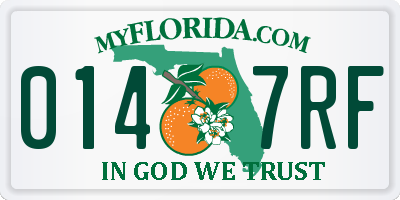 FL license plate 0147RF