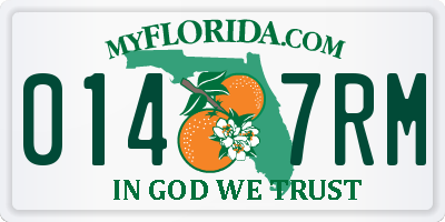 FL license plate 0147RM