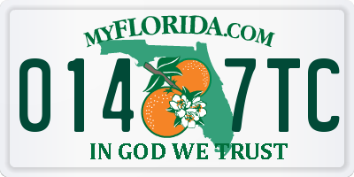 FL license plate 0147TC