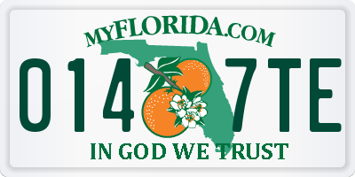 FL license plate 0147TE