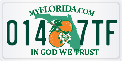 FL license plate 0147TF