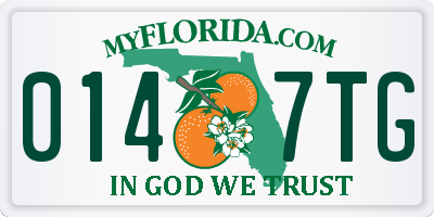 FL license plate 0147TG