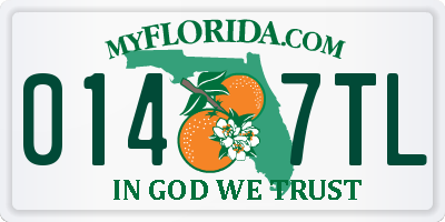 FL license plate 0147TL