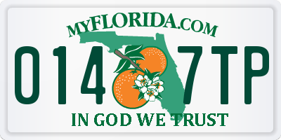 FL license plate 0147TP