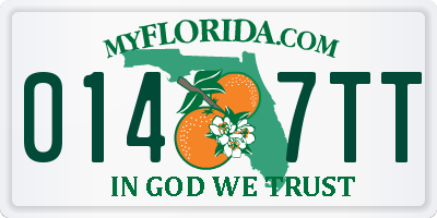 FL license plate 0147TT