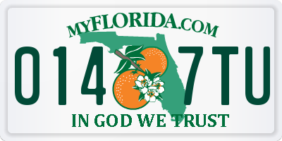 FL license plate 0147TU