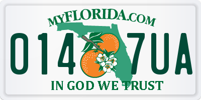 FL license plate 0147UA