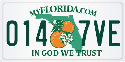 FL license plate 0147VE