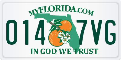 FL license plate 0147VG
