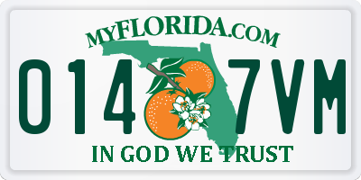 FL license plate 0147VM