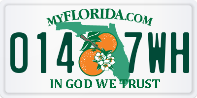 FL license plate 0147WH