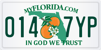 FL license plate 0147YP