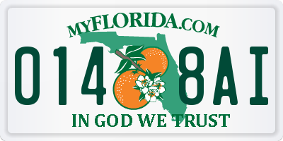 FL license plate 0148AI