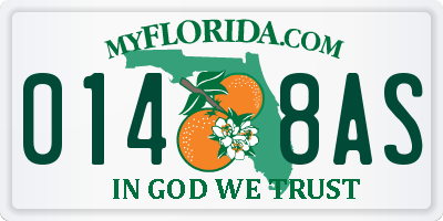 FL license plate 0148AS