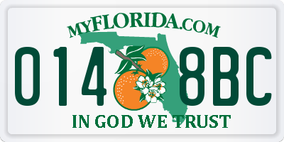 FL license plate 0148BC