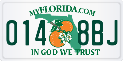 FL license plate 0148BJ