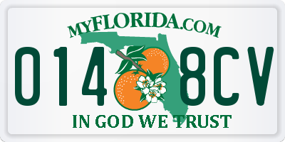 FL license plate 0148CV