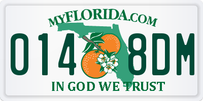 FL license plate 0148DM