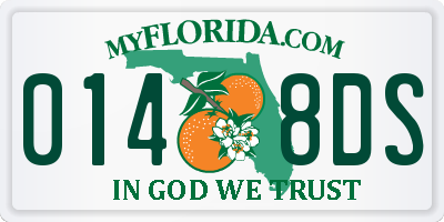 FL license plate 0148DS