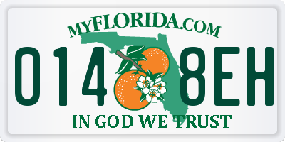 FL license plate 0148EH