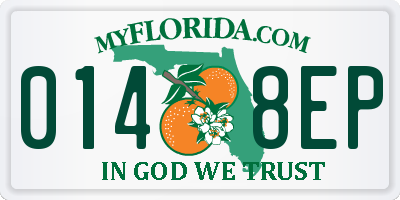 FL license plate 0148EP